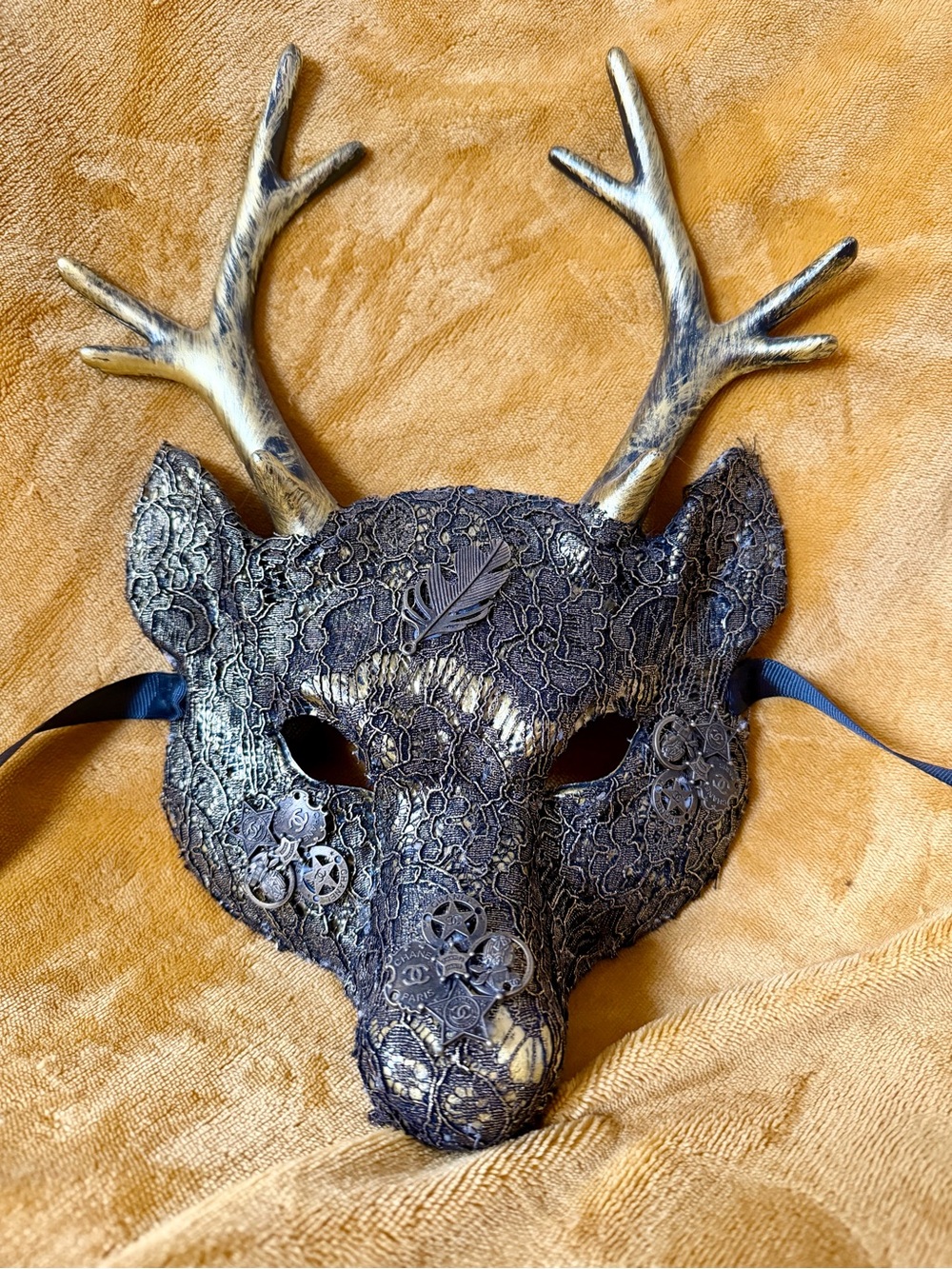 Vintage-Inspired Elk Mask